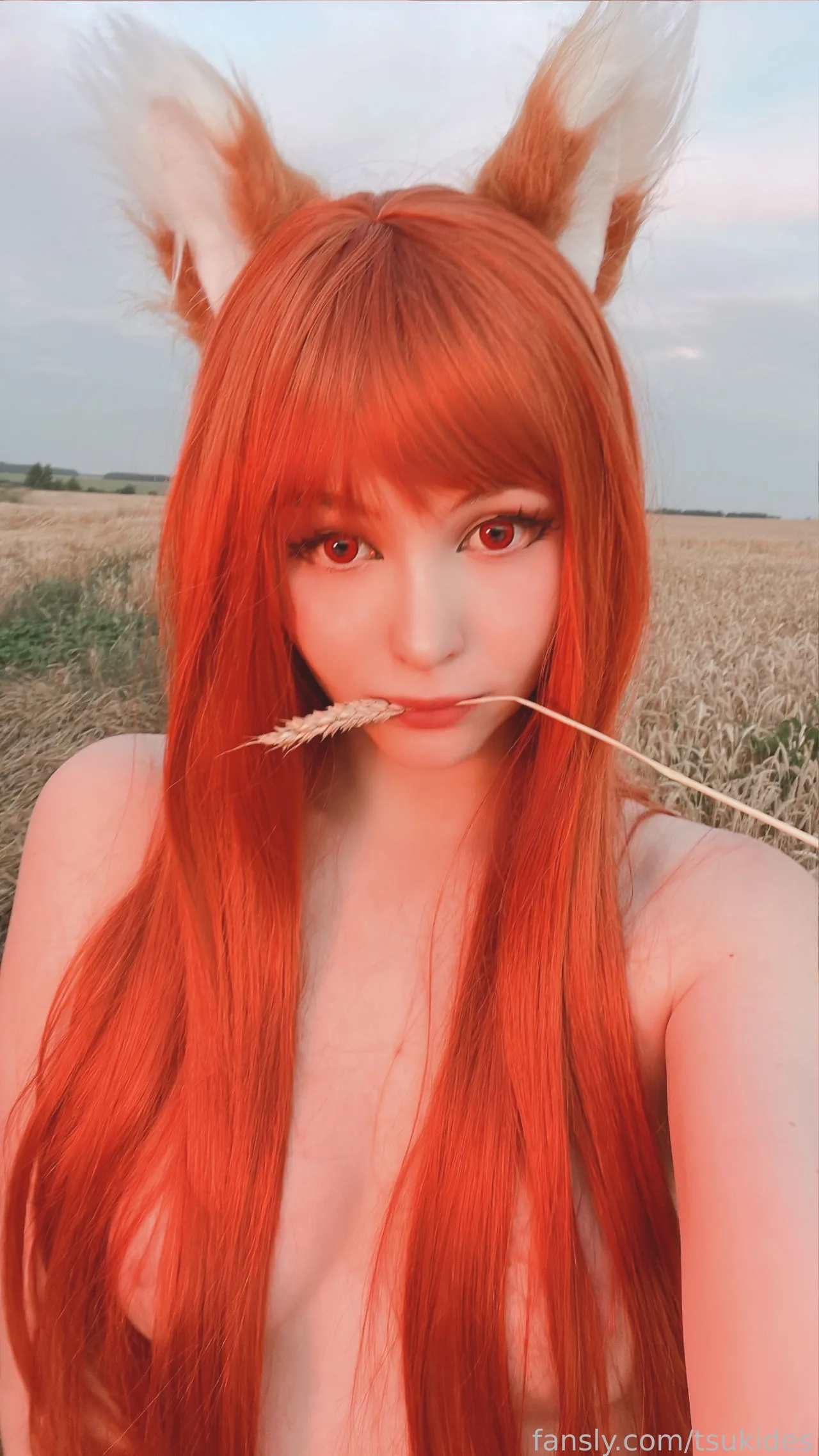 Tsuki Desu- Holo in a field-erohere35.webp